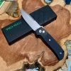 PROTECH KNIVES Pro-Tech Terzuola ATCF Auto Textured Blk (3.5" Stonewash Magnacut) BT2714 All Knife Brands