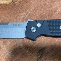 PROTECH KNIVES Pro-Tech Terzuola ATCF Auto Textured Blk (3.5" Stonewash Magnacut) BT2714 All Knife Brands 12 PROTECH KNIVES Pro-Tech Terzuola ATCF Auto Textured Blk (3.5