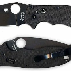 Spyderco C101GPBBK2 Manix 2 Knife Tactical (3.375" Black) Spyderco Knives
