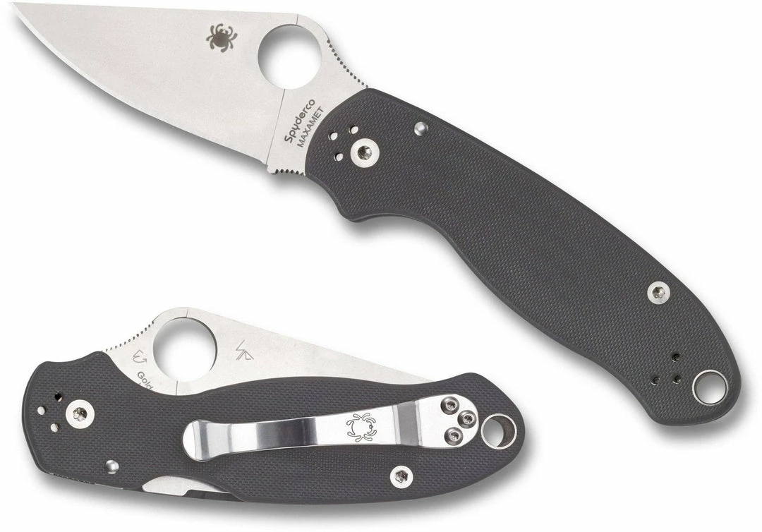 Spyderco Knives Spyderco C223GPDGY Para 3 Maxamet Knife (USA) 8 Spyderco Knives Spyderco C223GPDGY Para 3 Maxamet Knife (USA)