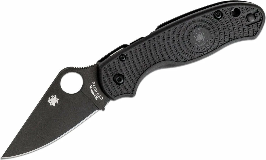 Spyderco Knives Spyderco C223PBBK Para 3 Lightweight Folding Knife 2.92" 3 Spyderco Knives Spyderco C223PBBK Para 3 Lightweight Folding Knife 2.92"