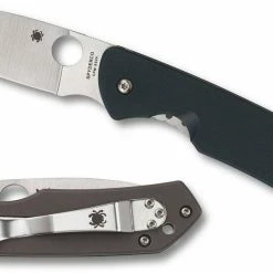 Spyderco Jerry Brouwer Knife 2.77" S30V Satin Blade G10 - Ti Handles