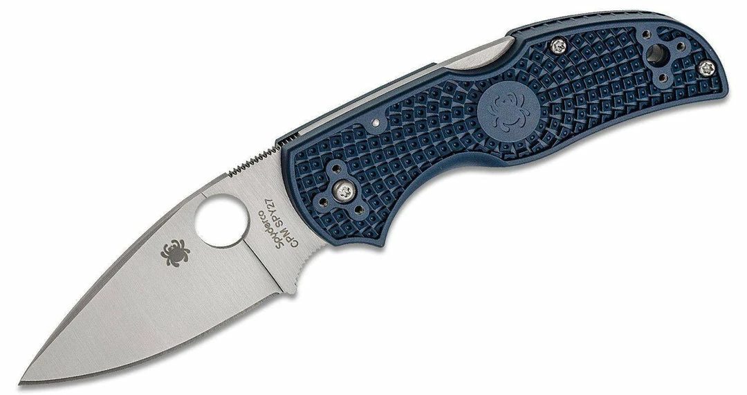 Spyderco Knives Spyderco Native 5 Lightweight Knife 2.95" CPM-SPY27 Satin Plain Blade, Cobalt Blue Handles 3 Spyderco Knives Spyderco Native 5 Lightweight Knife 2.95" CPM-SPY27 Satin Plain Blade, Cobalt Blue Handles