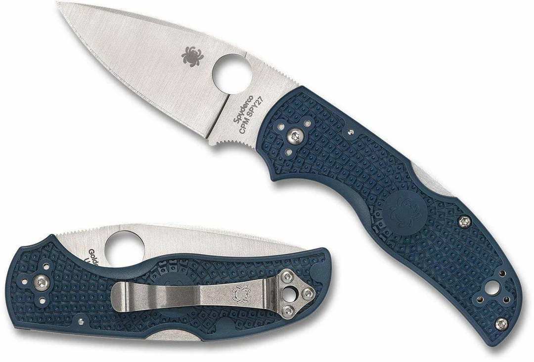 Spyderco Knives Spyderco Native 5 Lightweight Knife 2.95" CPM-SPY27 Satin Plain Blade, Cobalt Blue Handles 4 Spyderco Knives Spyderco Native 5 Lightweight Knife 2.95" CPM-SPY27 Satin Plain Blade, Cobalt Blue Handles