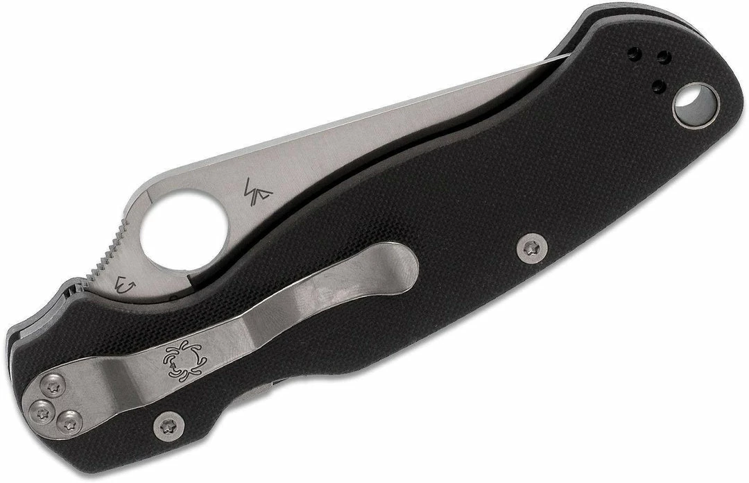 Spyderco Knives Spyderco Paramilitary 2 C81GP2 Knife 3.42" S45V Blade, Black G10 Handles 7 Spyderco Knives Spyderco Paramilitary 2 C81GP2 Knife 3.42" S45V Blade, Black G10 Handles