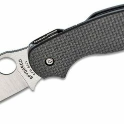 Spyderco Sage 5 Folding Knife 3.03" S30V Satin Plain Blade, Carbon Fiber - C123CFPCL Spyderco Knives
