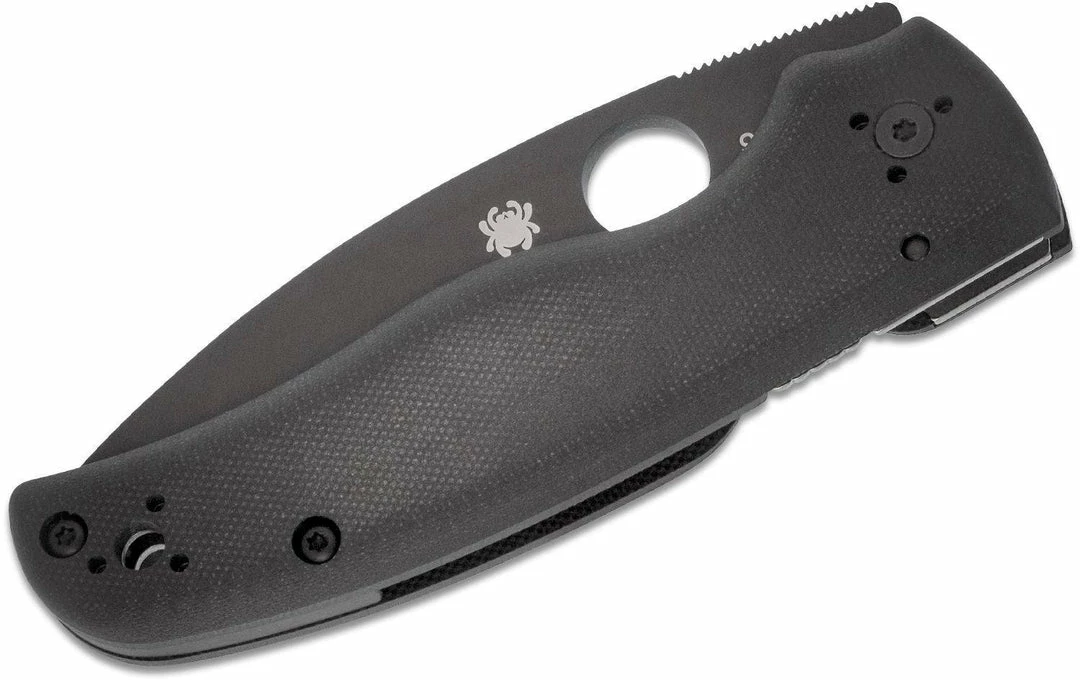 Spyderco Shaman Folding Knife 3.58" S30V Black Plain Blade, Matte G10 6 Spyderco Shaman Folding Knife 3.58" S30V Black Plain Blade, Matte G10