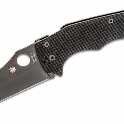 Spyderco YoJumbo Blackout Folding Knife 3.98" S30V Black Blade