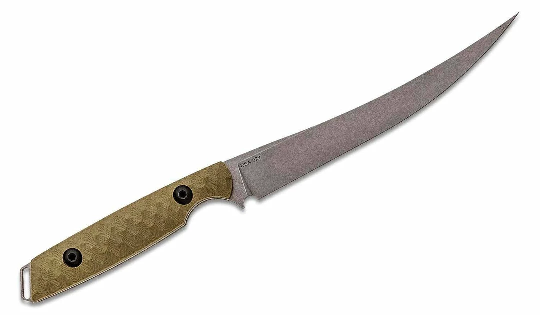 TOOR KNIVES Toor Avalon Fillet Knife 6" CPM-154 Stonewashed Fillet, Kraken Green Handles 4 TOOR KNIVES Toor Avalon Fillet Knife 6" CPM-154 Stonewashed Fillet, Kraken Green Handles