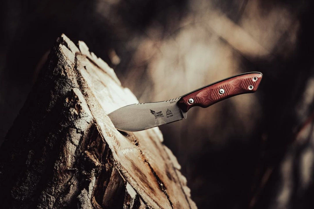 TOPS KNIVES All Knife Brands TOPS CPCKFE-01 Camp Creek Fire Edition Tumbled S35VN Red Black G10 Fixed Blade 8 TOPS KNIVES All Knife Brands TOPS CPCKFE-01 Camp Creek Fire Edition Tumbled S35VN Red Black G10 Fixed Blade