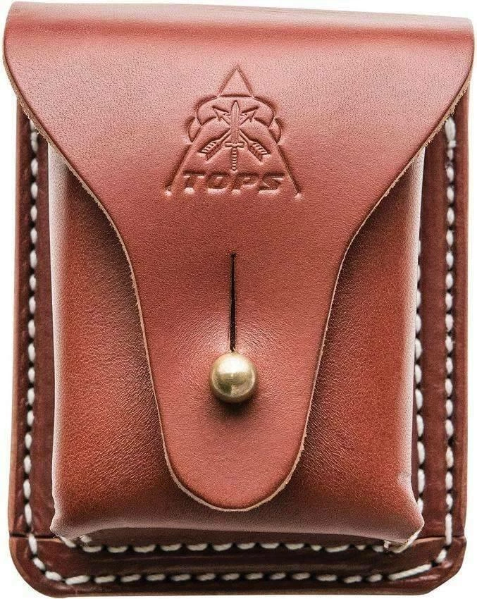 TOPS Knives Bushcraft Leather Belt Pouch All Knife Brands 3 TOPS Knives Bushcraft Leather Belt Pouch All Knife Brands