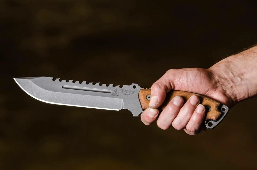 TOPS KNIVES TOPS Steel Eagle 107C Delta Class Knife (Drop Point) USA All Knife Brands 8 TOPS KNIVES TOPS Steel Eagle 107C Delta Class Knife (Drop Point) USA All Knife Brands