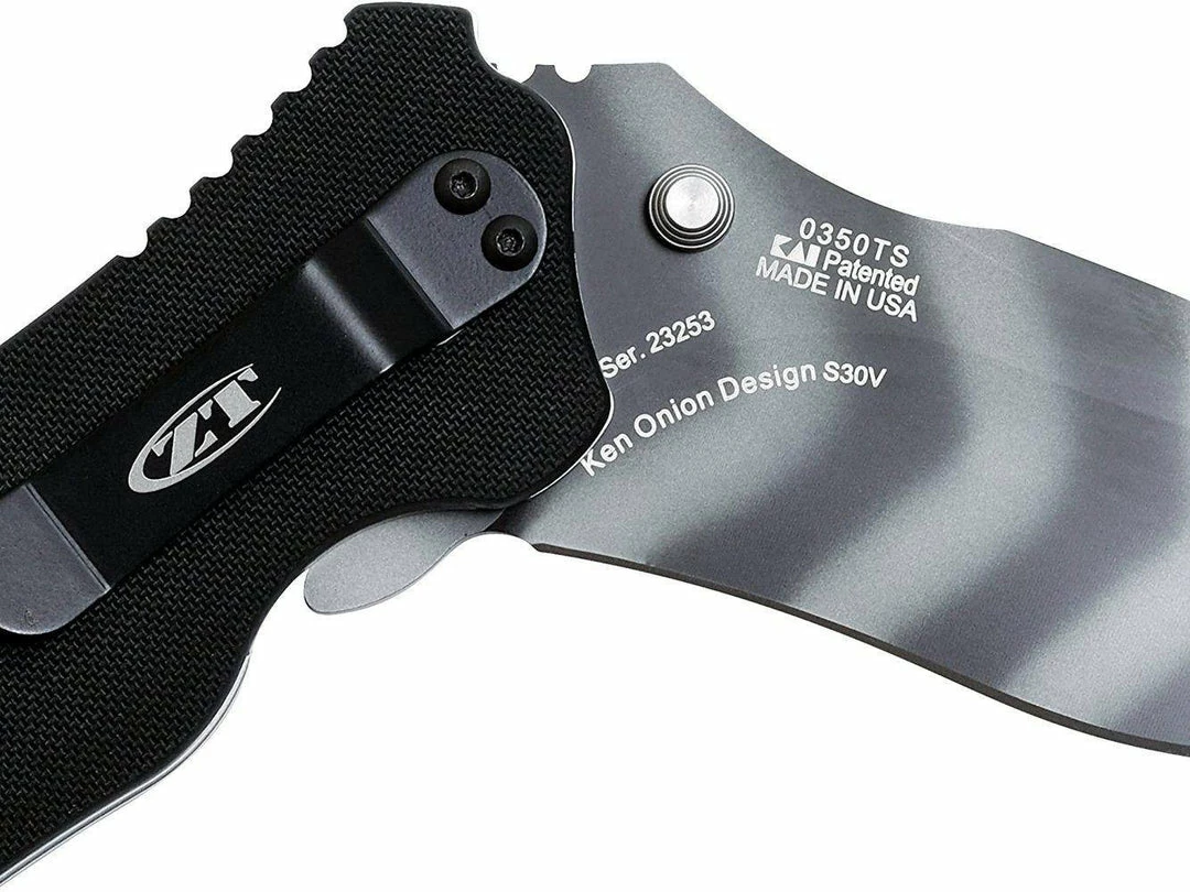 ZERO TOLERANCE ZT 0350TS Assisted 3-1/4" S30V Combo Tiger Stripe Blade 9 ZERO TOLERANCE ZT 0350TS Assisted 3-1/4" S30V Combo Tiger Stripe Blade